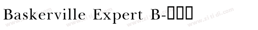 Baskerville Expert B字体转换